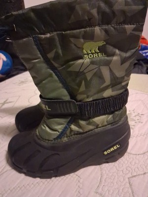 Botas De Nieve SOREL Flury Print Unisex Para Nin̈os Size USA 1 , Cm 19
