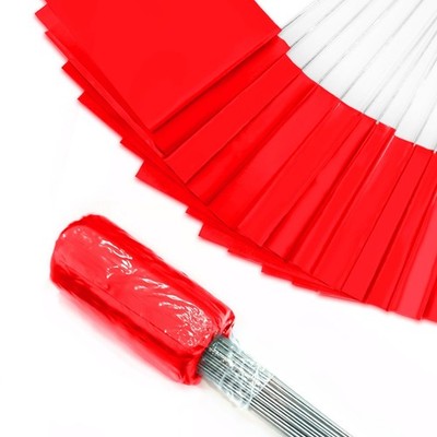 Red Marking Flags 100pk Steel Wire Stake PVC Lawn Survey Irrigation 5x4in