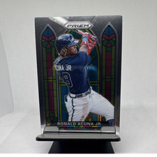 Panini 2021 Prizm Stained Glass Insert Ronald Acuña Jr. Atlanta Braves SG-4