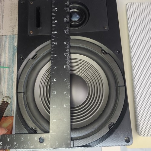 8" OEM podtynkowy głośnik ścienny + wspornik montażowy i metalowa osłona siatki - Zdjęcie 3 z 12