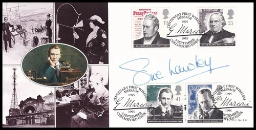 Broadcaster SUE LAWLEY OBE Signed 1995 GB Communications Bradbury LFDC135 FDC