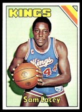 1975-76 Topps Card Basketball Sam Lacey Kansas City Kings #158 NM