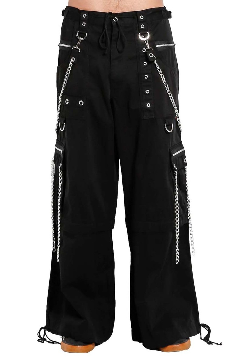 Tripp NYC Chain To Chain Pants [Black/Black] - Emo, Goth, Mall