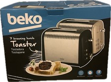 Beko Toaster 7 Browning Levels Cream Silver