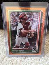 2025 Donruss Baseball #46 Johnny Bench Optic Orange Velocity