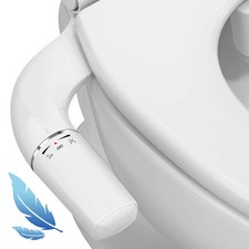 Ultra-Slim Bidet Attachment for Toilets, Dual Nozzle, Front  Self-Cleaning