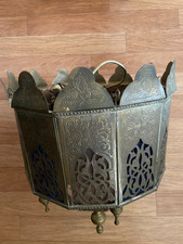 Hängelampe - Messing - aus Marokko - VINTAGE - 33/62 cm - bitte ansehen