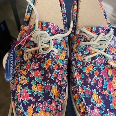 Womens Sebago Docksides Tatum Print Fabric B500162 Medium