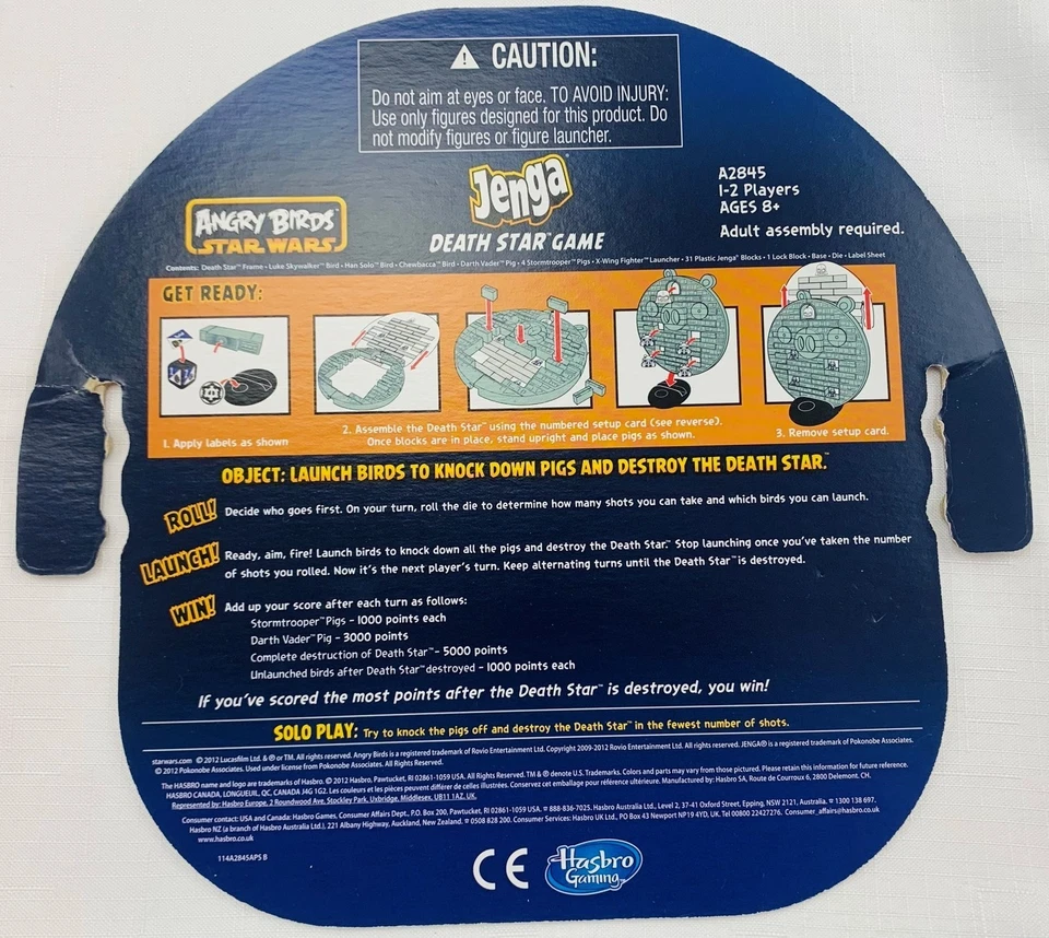 Angry Birds: Star Wars - Дженга Звезда Смерти Игра Hasbro В комплекте Отличное состояние товара - Изображение 2 из 4