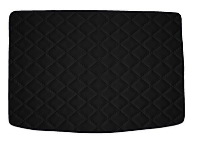 Kunstleder Kofferraummatte für VW Golf V Plus H/B 2005-2009, Schwarz x14 Rand