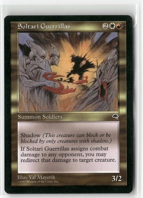 Soltari Guerrillas 272 Rare Tempest Magic: The Gathering Lightly Played