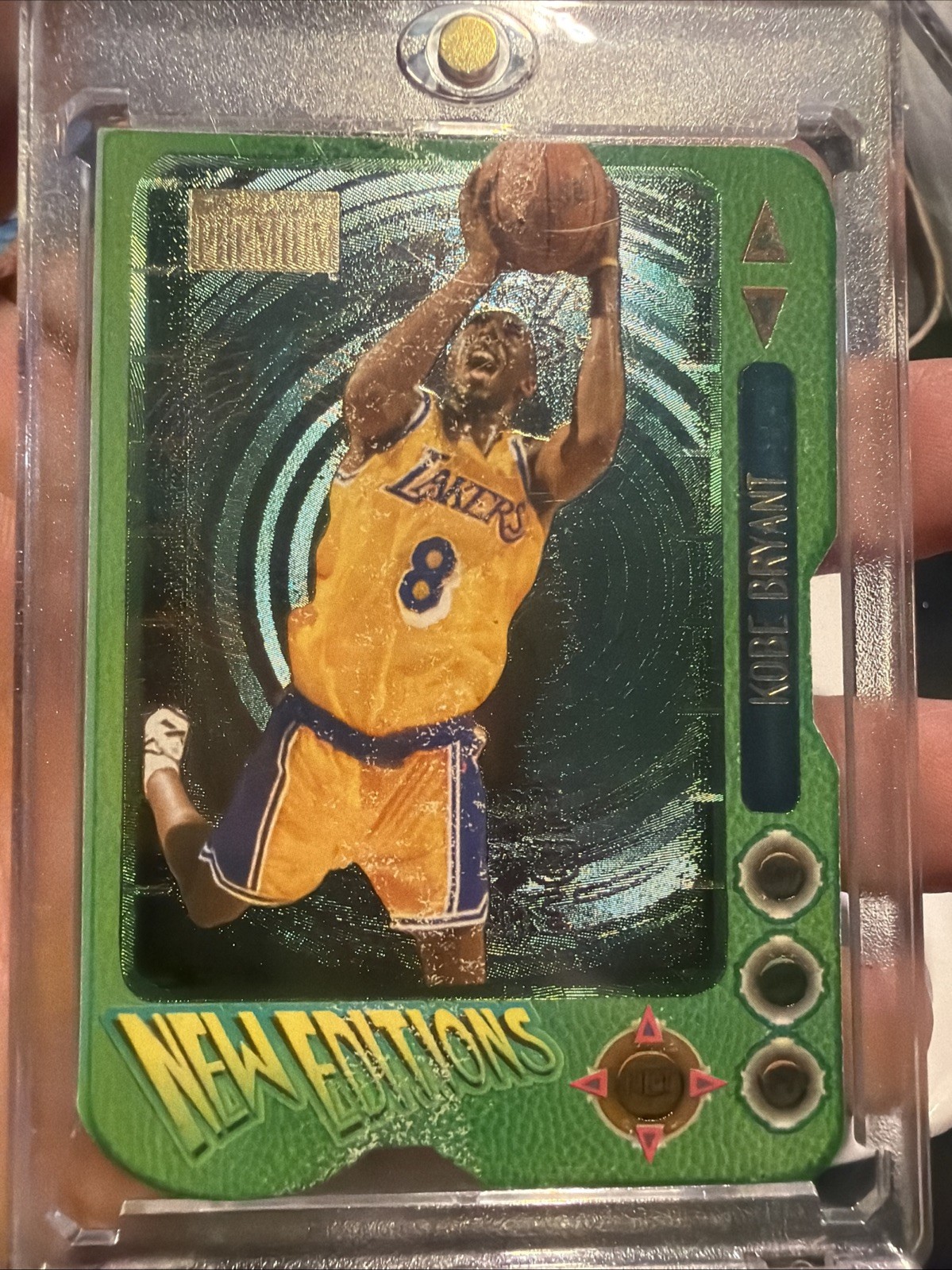 1996-97 Skybox Premium #3 Kobe Bryant New Editions Die-Cut Rookie RC Lakers