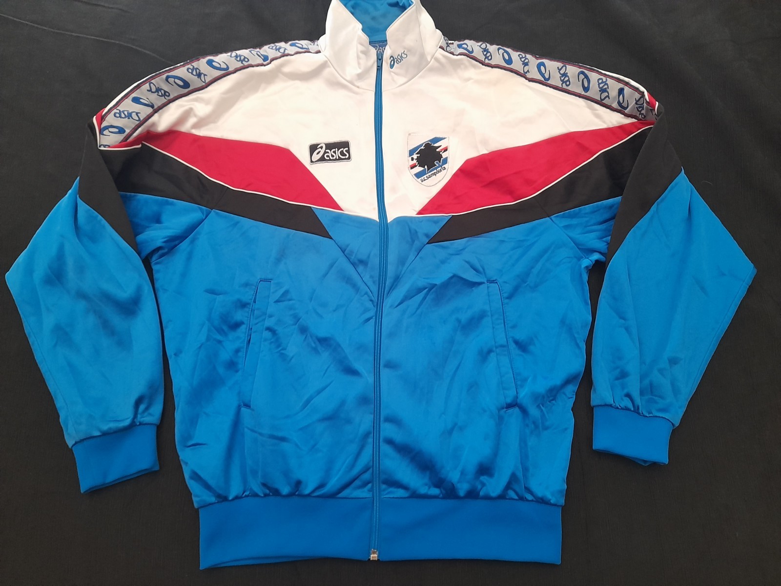 STORICA TUTA VINTAGE '90 SAMPDORIA CALCIO ASICS. SAMP FOR PEACE. SIZE 52