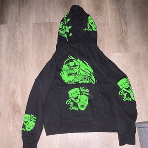 Men’s Hoodie Pullover Sweatshirt Pullover Soft Sweater Black Green Hoodie Size S