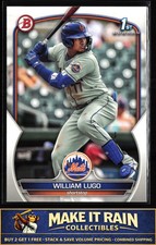 William Lugo 1st 2023 Bowman Prospects #BP-141 New York Mets
