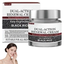 Biancat Renewal Cream Black & White Rice Soothing Repair, Anti-Aging & Hydrating