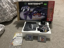 Nintendo N 64 Video Game Console with Controller and Two Games