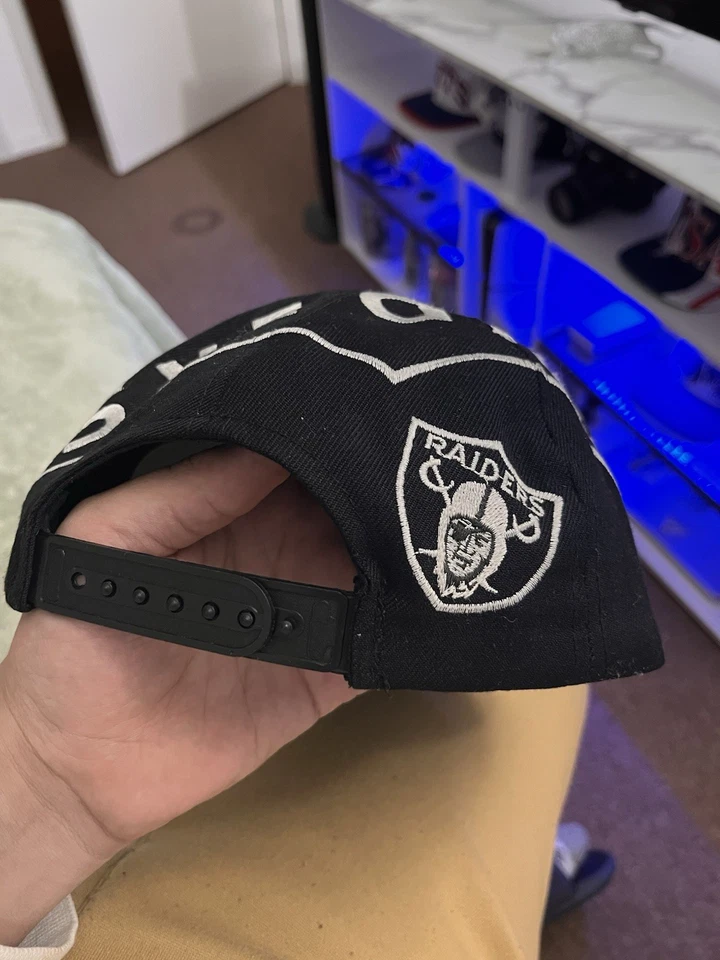 Gorra de colección Los Ángeles Raiders NFL Snap Back hecha en Corea años 90 Foto 2 de 4
