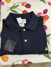 NEW BROOKS BROTHERS GOLDEN FLEECE PERFORMANCE POLO SHIRT NAVY BLUE 2XL SLIM FIT