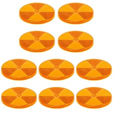 10Pack Round Reflectors for Driveway, Fence, Gates, Trailers, and Boats