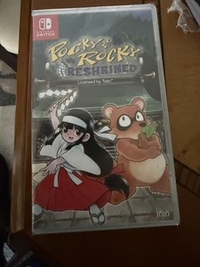 Adesivo/etichetta Di Ricambio Per Cartuccia Gioco SNES Pocky & Rocky 2, Pretagliato Lucido
