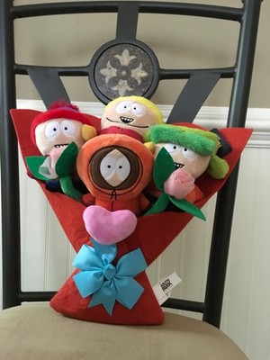 South Park Stuffed Plush Bouquet New Valentine's Ruz Red Kyle Stan Cartman Kenny