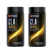 2-Pack Body Dynamix CLA Fuels Energy and Metabolism 120ct (x2 = 240) EXP: 10/27