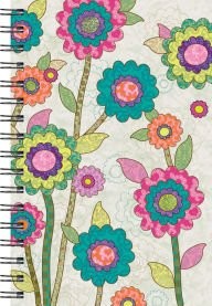 WIRE-O JOURNAL - NEW FLORAL - MEDIUM LINED By Piccadilly **BRAND NEW**