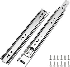 Heavy Duty 20" Ball Bearing Drawer Slides - 100 LB Capacity, 6 Pairs