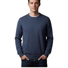 IZOD Premium Essentials Sweater Mens Large NWT Navy Crew Neck Soft Knit Classic