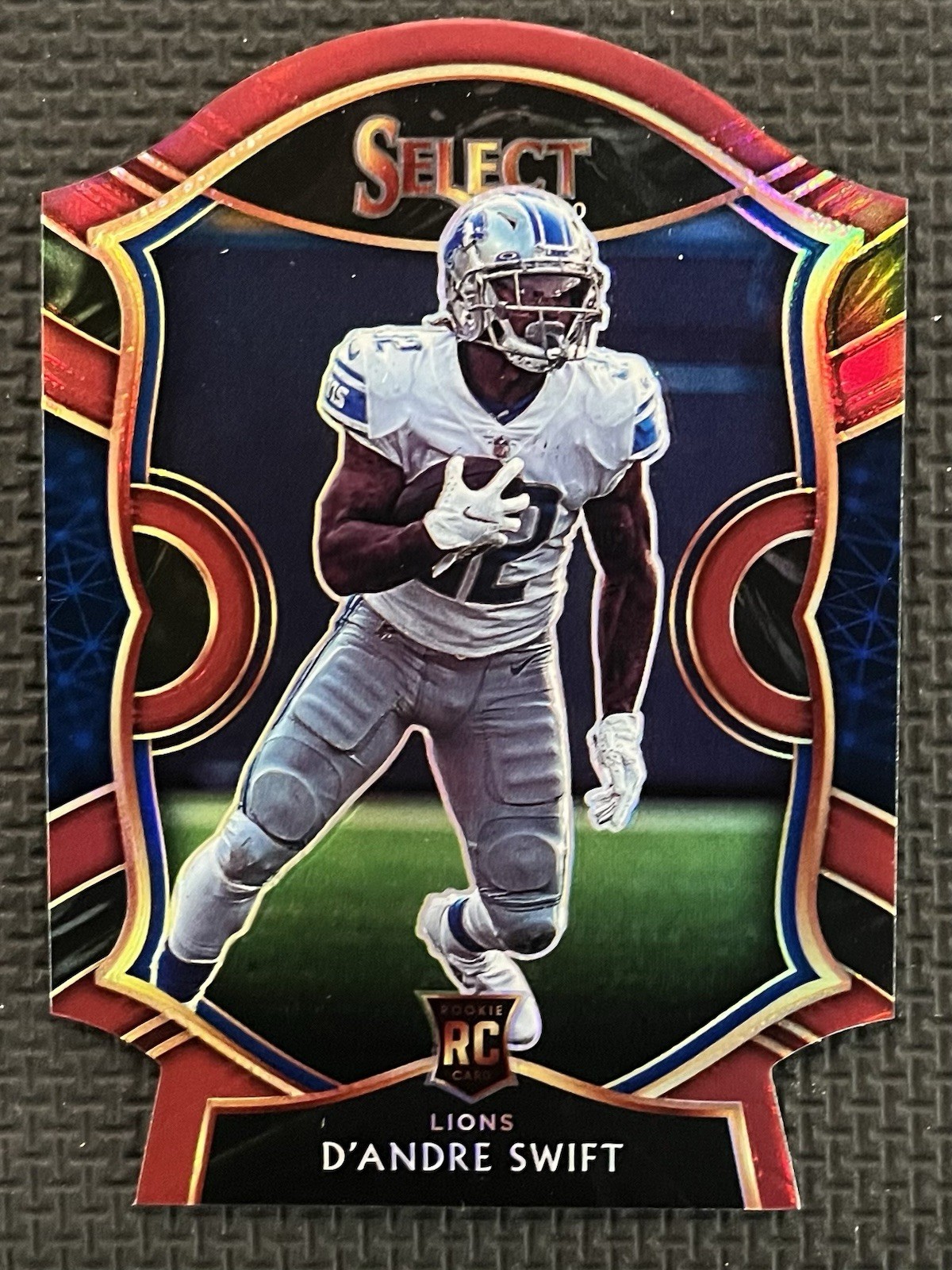 2020 Panini Select - Concourse D'Andre Swift #51 Red Prizm Die-Cut (RC) Rookie