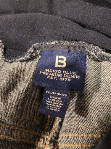 Indigo Blue Premium Denim Maternity Pants Blue Jeans Womens Size XL - Bild 4 von 5