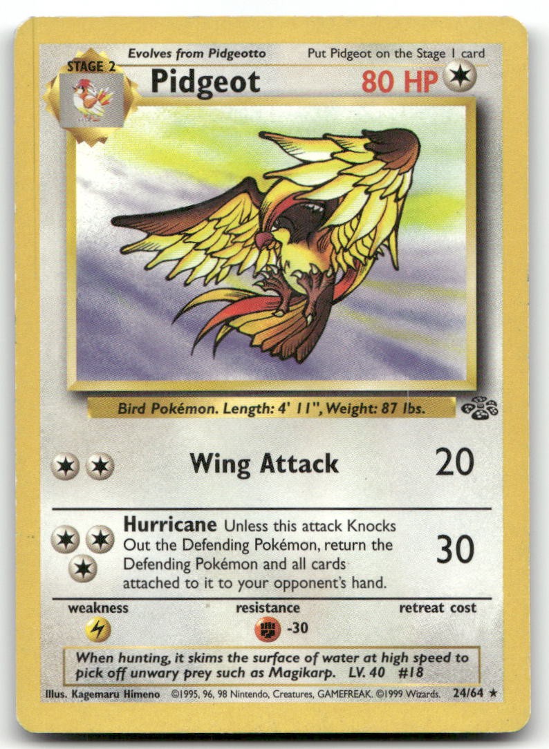 Pidgeot (24) Rare Jungle 24/64