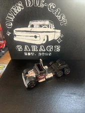 Hot Wheels Hot Rod Shop Road Roller Transporter Missing Bone Shaker & Trailer