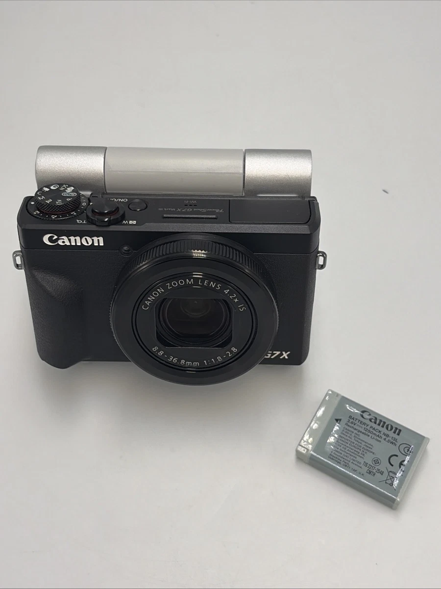 Cámara Digital Canon PowerShot G7X Negra - Zoom Óptico 4.2x, Sensor 1.0, En Muy Buen Estado