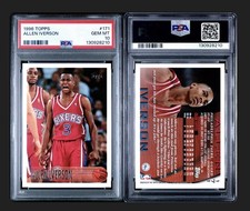 Allen Iverson Rookie Card 1996-97 Topps #171 PSA 10. rookie card picture