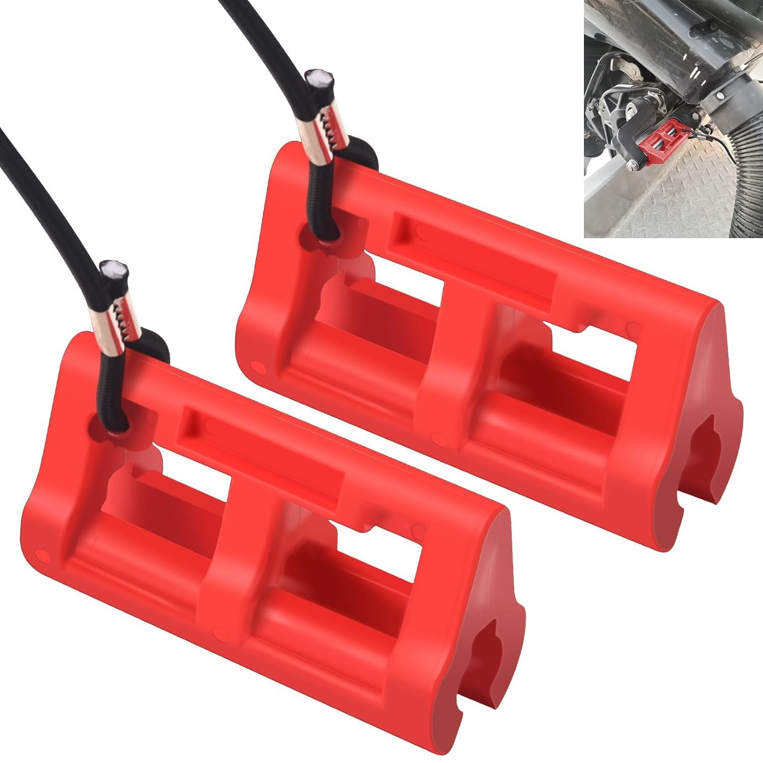 4" Steer Stop Outboard Hydraulic Steering Lock, Locks Red 