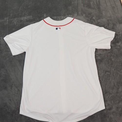 Boston Red Sox Nike Engineered Home Jersey Mens White Blank Back Fenway Swoosh - Picture 2 of 10