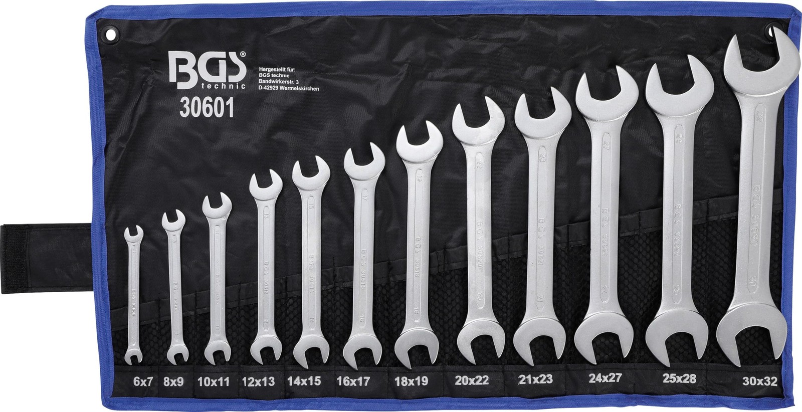 Clés plates 6-32 mm en acier forgé haute résistance, lot de 12 pièces durables