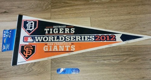 Banderín WinCraft 2012 Detroit Tigers San Francisco Giants Serie Mundial 30" - Imagen 1 de 2