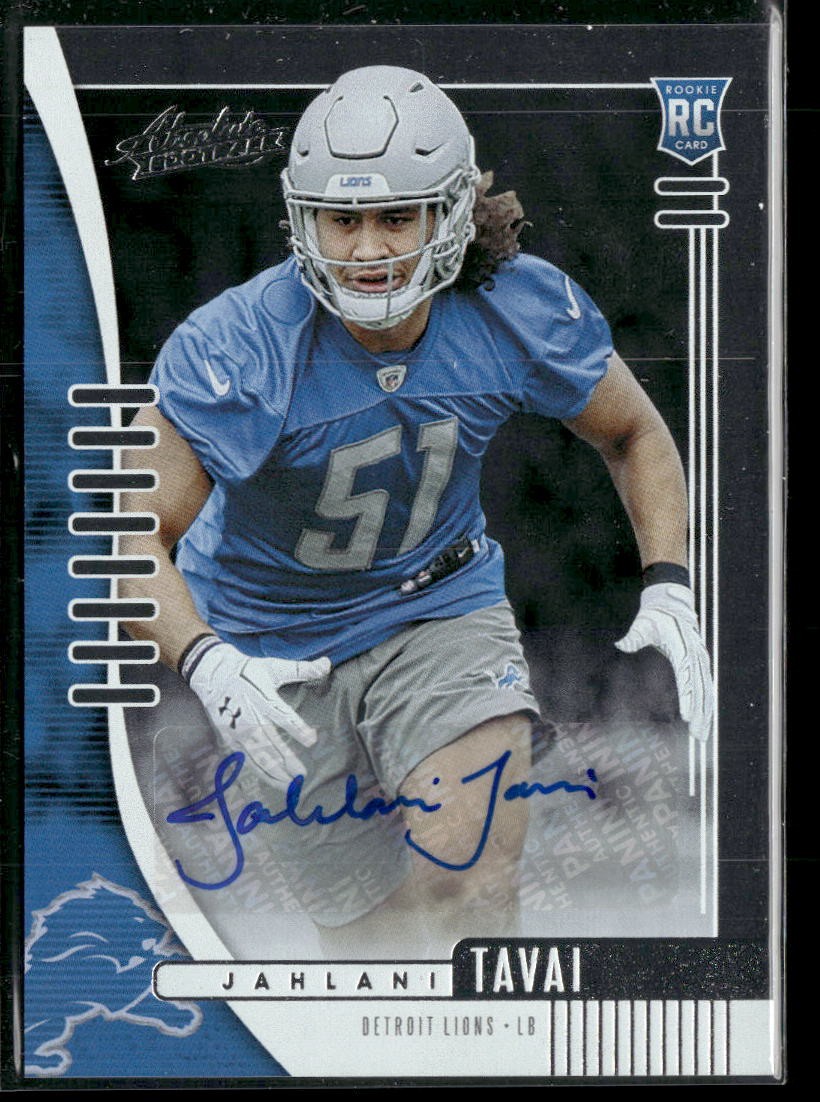 Jahlani Tavai Panini Absolute #159 Autograph