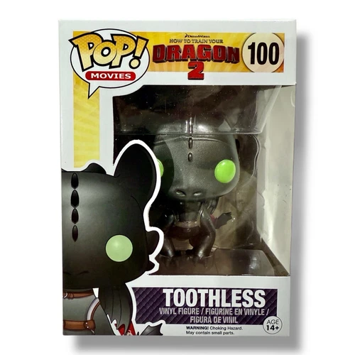 Funko Pop! Toothless #100 How To Train Your Dragon Exclusive Metallic Brand New
