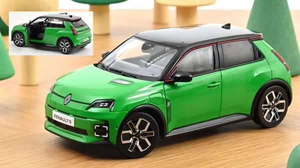 Renault 5 E / Tech 100% Electric 2024 Pop Green/Black 1:18 Modell 185502 Norev-image