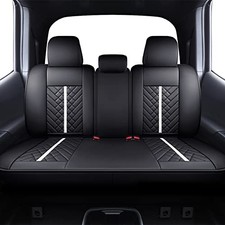 Tacoma Truck Rear Seat Covers 2005-2024 2025 2026 Access Rear Seat/Black-White