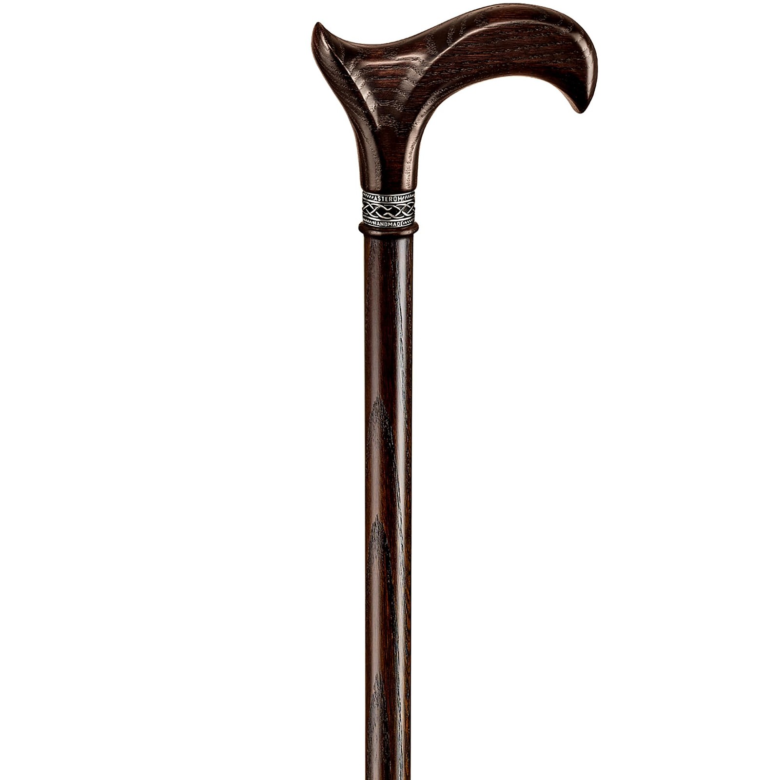 Handmade Ergonomic Wooden Cane for Men - 38" Cool Walking Stick for Seniors