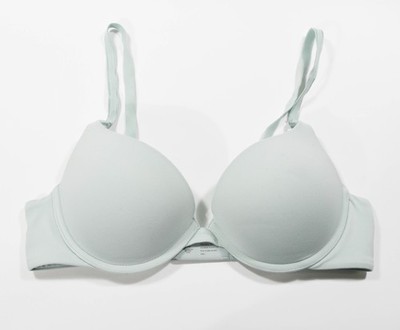 Soma 122405 Embraceable Push Up Mint Green Padded Underwire Bra Sz 34C
