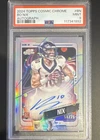 RARE! 2024 Topps Cosmic Chrome Bo Nix Rookie Auto PSA 9 #CCA-BN /75 Broncos