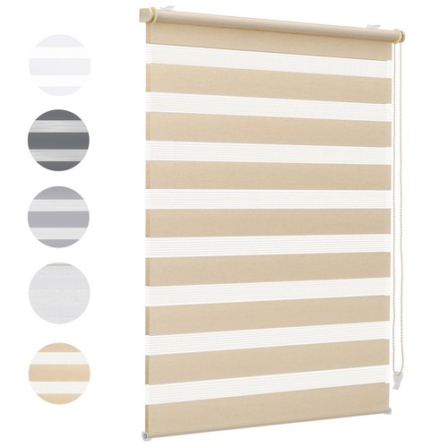 Doppelrollo Duo Rollo Klemmfix ohne Bohren blickdicht Fensterrollo Zebrarollo - Zdjęcie 43 z 77