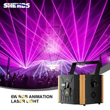 Update Version 6W RGB Animation Laser/ Waterproof Laser/ Moving Head Laser Light