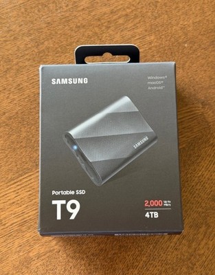 Samsung T9 Portable External SSD 4TB   Brand New Factory Sealed Never Opened